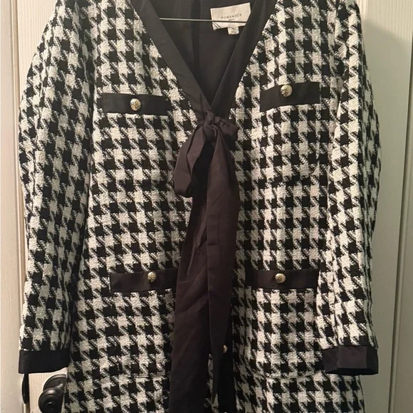 NWT POMANDER PLACE, Coco Tweed Bow Dress, XL - Picture 6 of 15